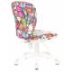 Кресло детское Бюрократ KD-W10 мультиколор маскарад крестовина пластик пластик белый. Фото товара с разных ракурсов.