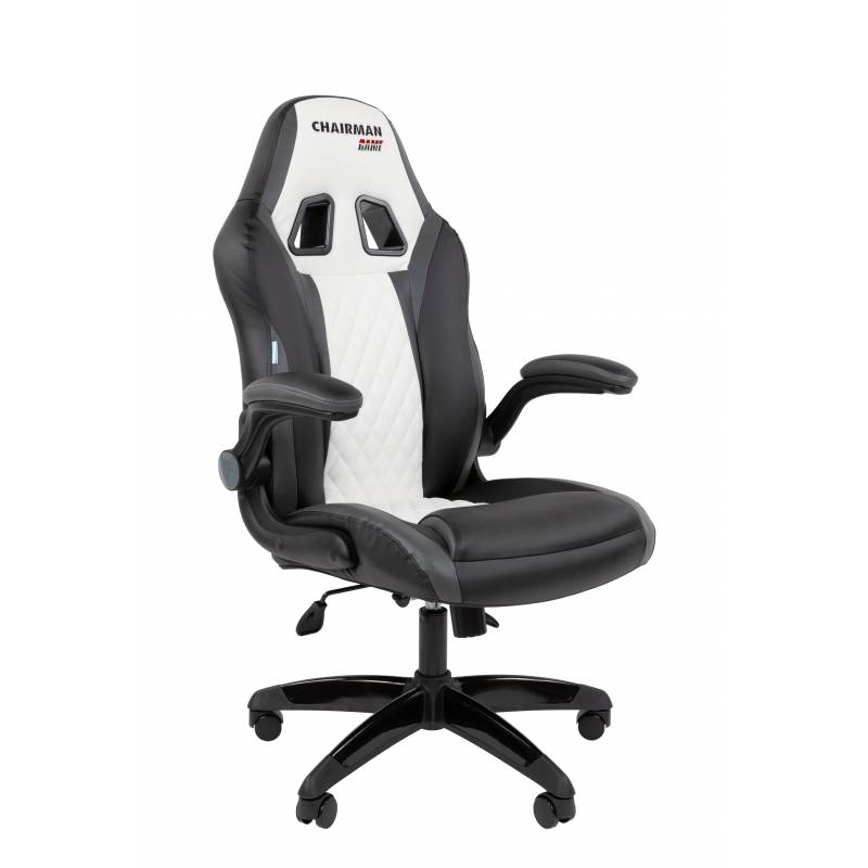 Игровое кресло Chairman Game 15 Россия экокожа черный/серый/белый главное фото