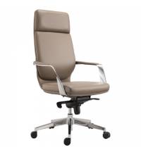 Кресло офисное  PREMIUM "Resonance EX-755", мультиблок, алюминий, экокожа, бежевое