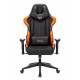 Кресло игровое геймерское Бюрократ VIKING 5 AERO ORANGE черный/оранжевый искусственная кожа. Фото товара с разных ракурсов.