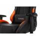 Кресло игровое геймерское Бюрократ VIKING 5 AERO ORANGE черный/оранжевый искусственная кожа. Фото товара с разных ракурсов.